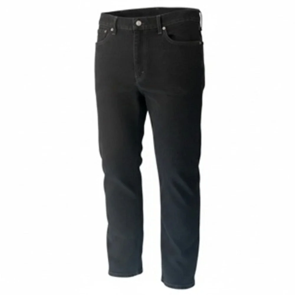 Levis 505 Regular Fit Black Denim Jeans Mens W38 L30 Straight Leg